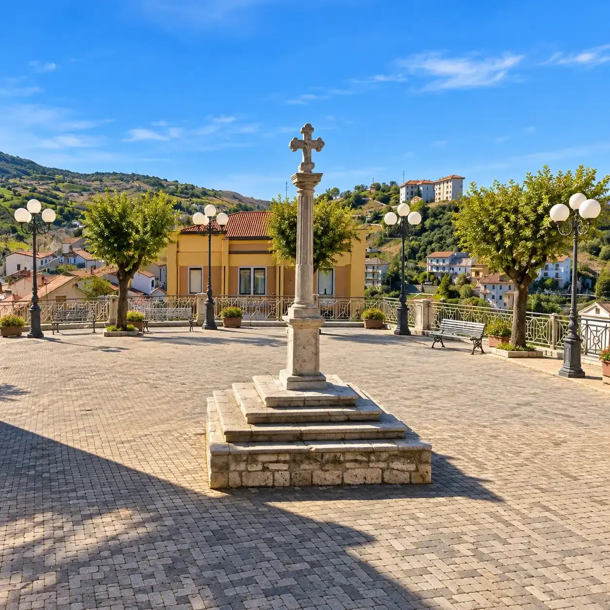 Piazza XX Settembre e Croce del 1690